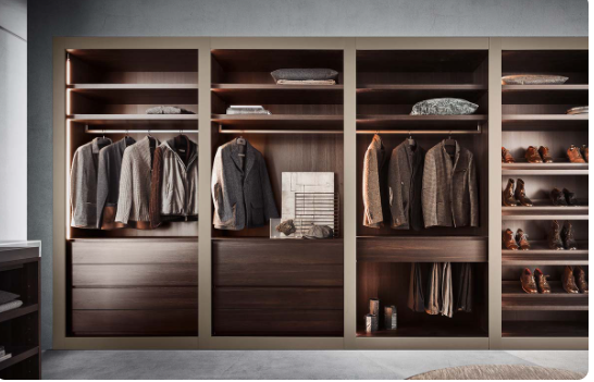 Incorporating Minimalism In Open Wardrobe Cabinet Design